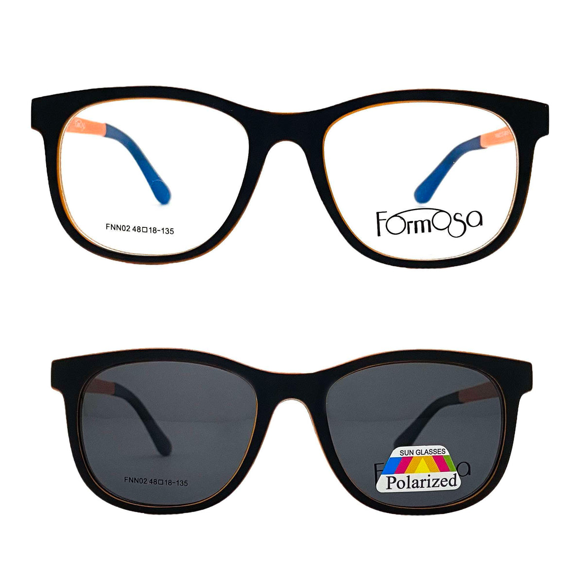 FNN02 C.5 48MM BLACK/ORANGE